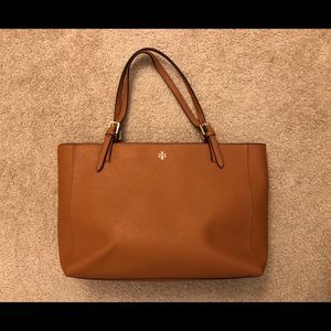 Tory Burch YORK tote, “luggage” color.